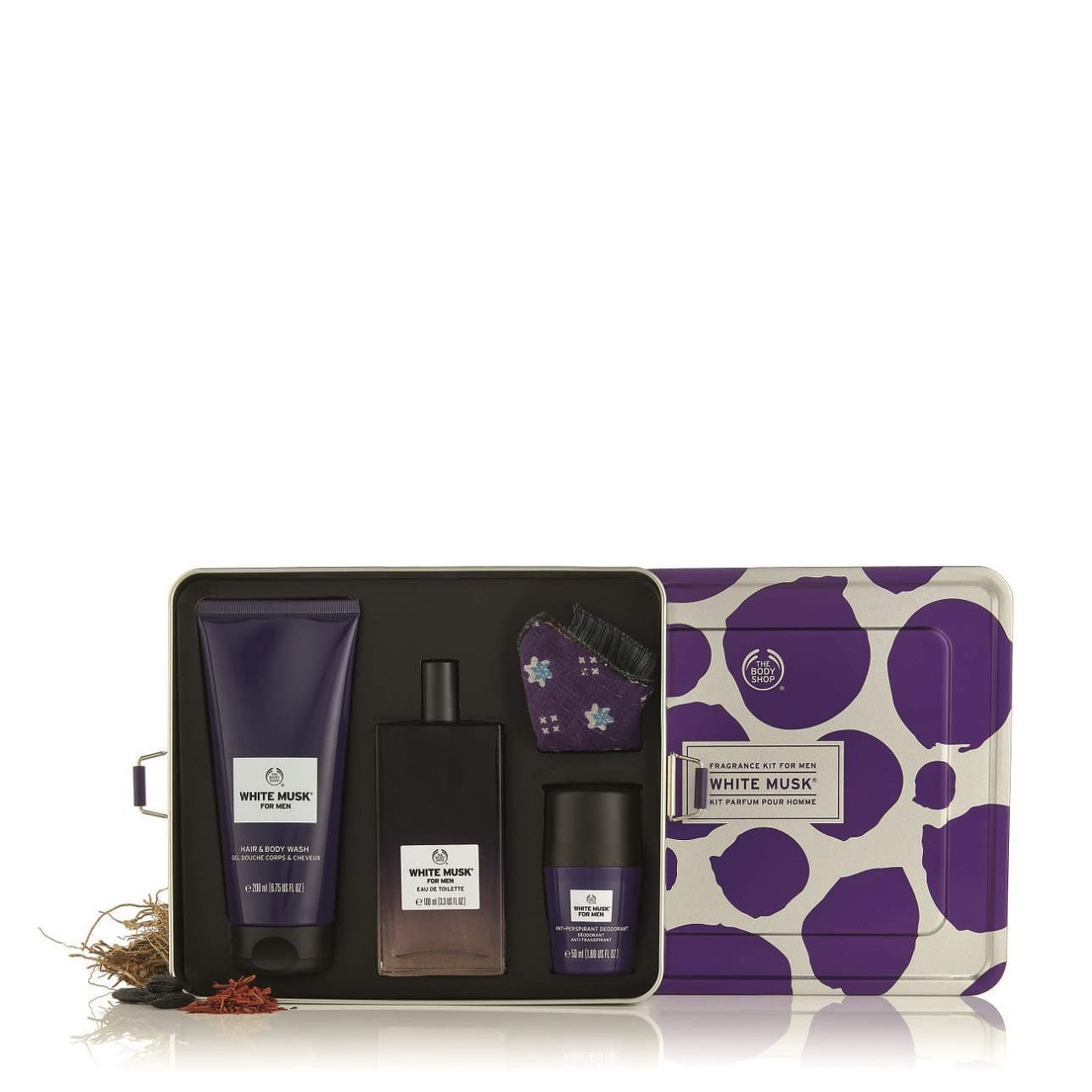 The Body Shop White Musk Men's Fragrance Gift Tin