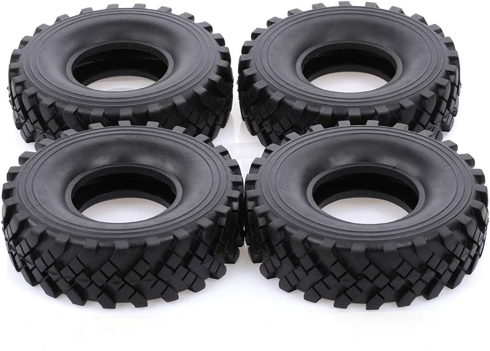 GoolRC 4Pcs 2.2 Inch 127mm Rock Crawler Tires 1/10 RC Rock Crawler Tires for 1:10 Rock Axial Wraith RR10 TRX-4 RC Rock Crawler Truck