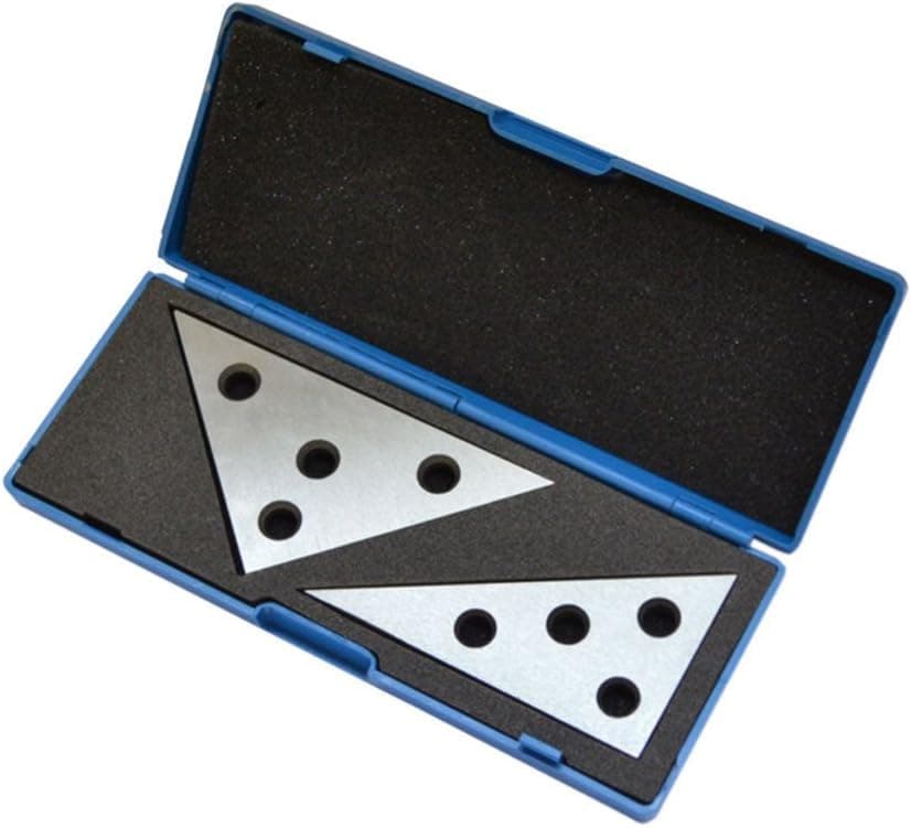 2 Pc Solid Precision 30-60-90 Degree Angle and 45-45-90 Degree Angle Plates