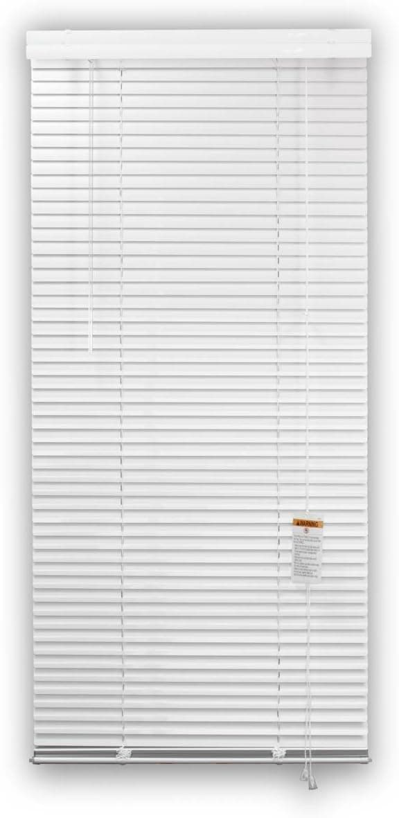 DEZ FURNISHINGS 28153 1-Inch Aluminum Blind, 34-Inch W X 72-Inch L, White