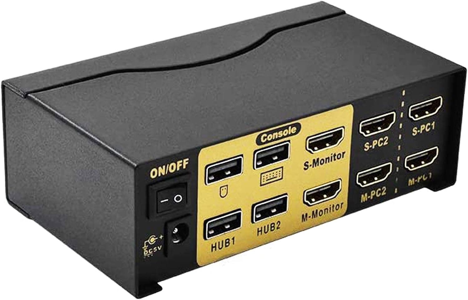 Dual Monitor Kvm Switch HDMI 2 Port,KVM Switch Dual Monitor 4K@60MHz,USB 2.0 Hub,Control Up to 2 Computers with (HDMI+HDMI+USB) Input Ports and 2 Montiors with HDMI Ports,(SWEETYSUN)