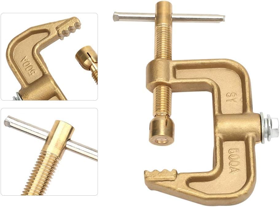 Welding Earth Clamp 500A Brass Material Classical G Shape Ground Welding Earth Clamp for Welding Machine