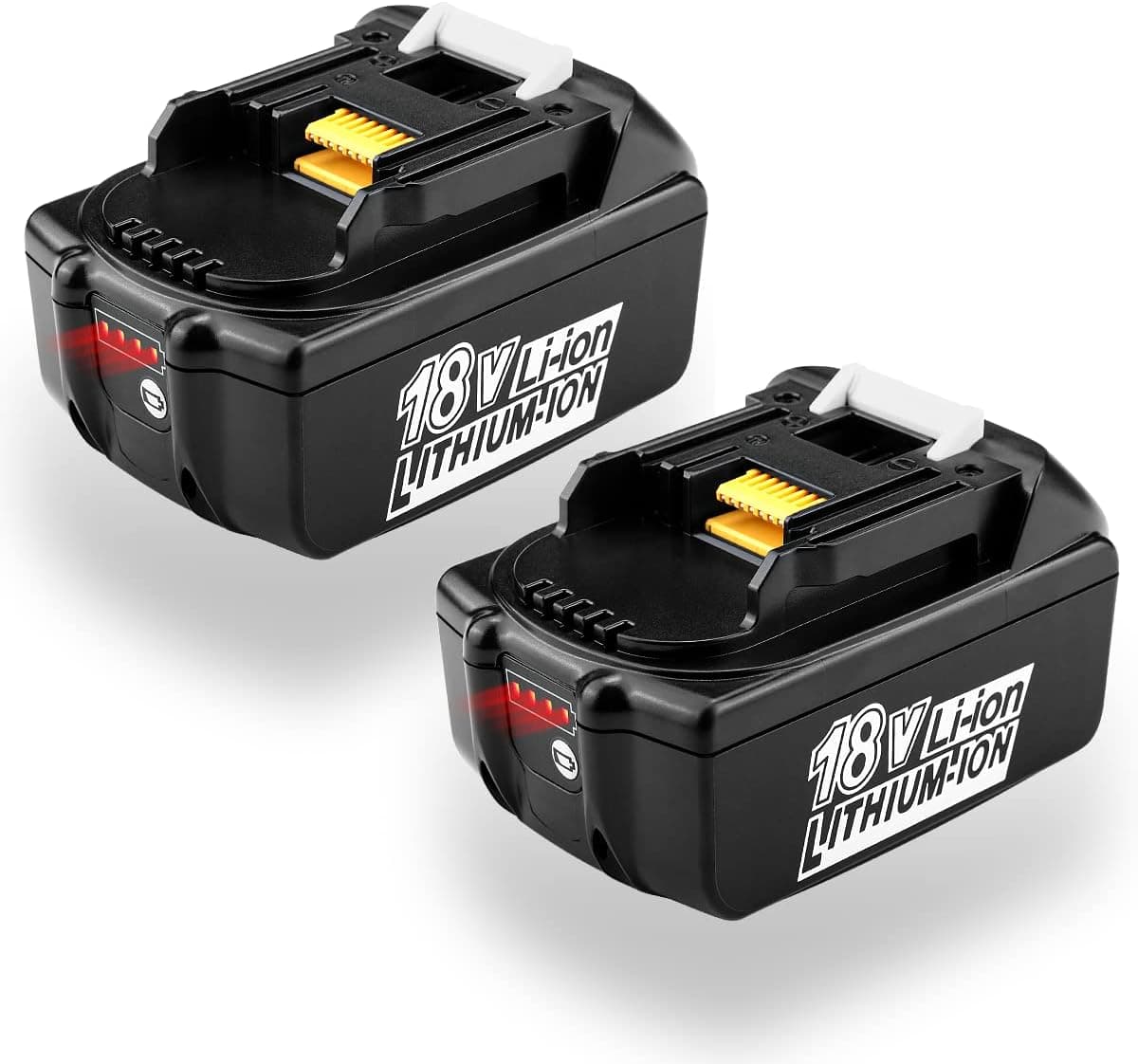 Ahomtikk 2Pack 18V 6.0Ah Replacement Battery for Makita 18V Battery BL1860B-2 BL1830 BL1830B BL1840 BL1850 BL1850B BL1860B LXT1500 XT1501 Compatible with Makita 18 Volts Battery