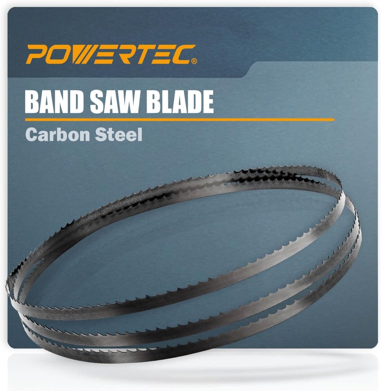 POWERTEC 80 Inch x 1/4 Inch x 6 TPI Bandsaw Blades for Woodworking, Band Saw Blades Fits Sears Craftsman 12" Band Saw, 1PK (13191V)