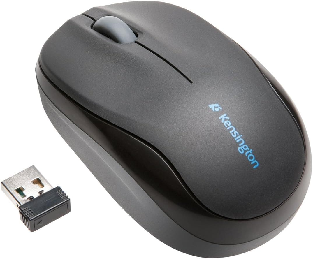 Kensington Pro Fit Mobile Wireless Mouse with Nano Receiver, Black (K72366US)