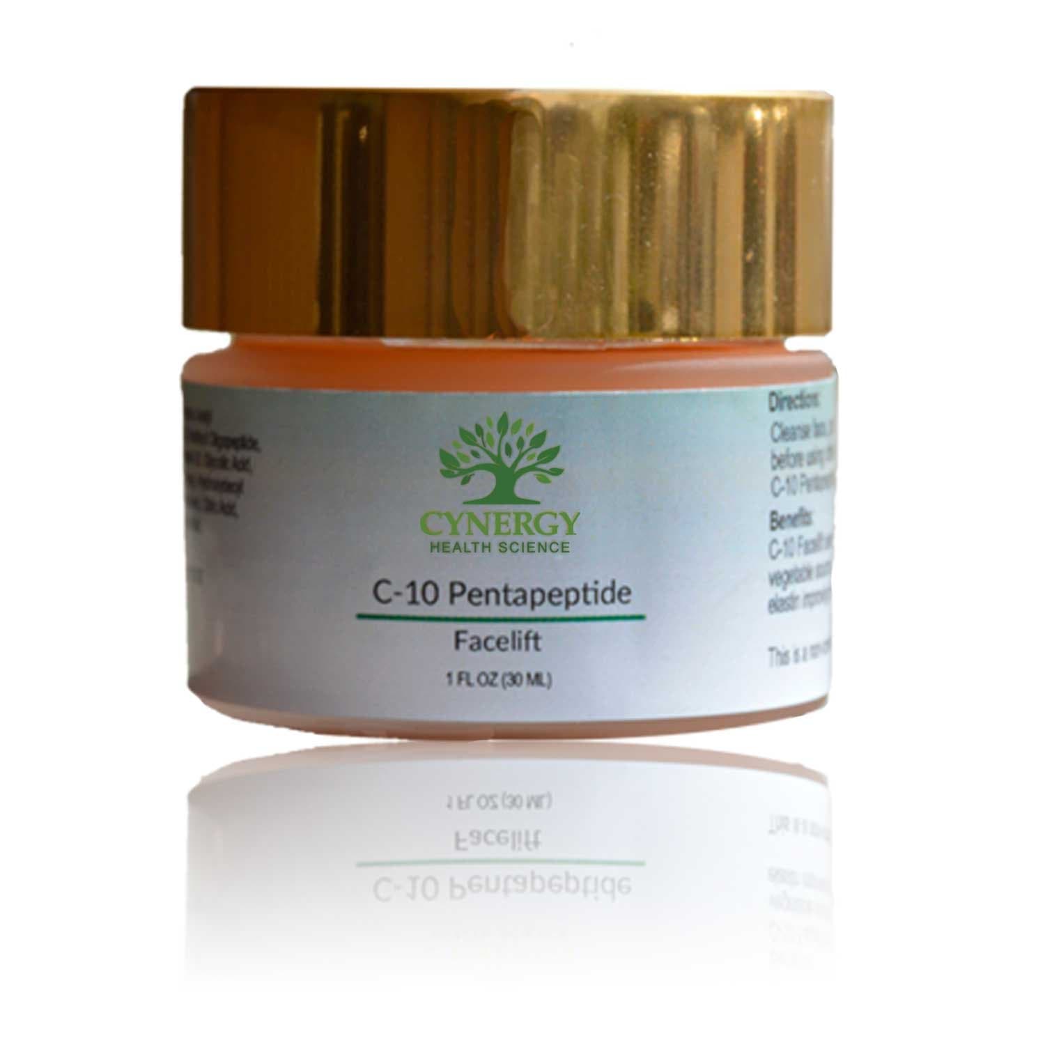 Cynergy Health Science Moisturizer C Peptide Facelift Cream - Our Patented Skin Serum Rejuvenator Improves Fine Lines, Wrinkles and Stretch Marks with Anti-Aging Pentapeptides