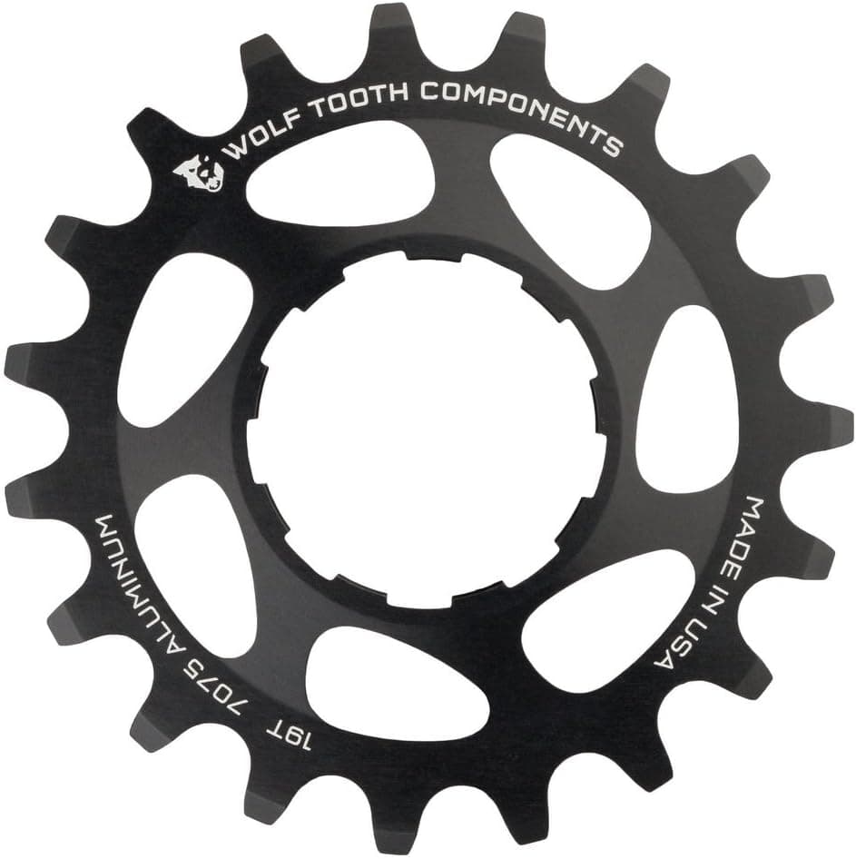 Wolf Tooth CNC Machined Aluminum Singlespeed Cogs in Colors