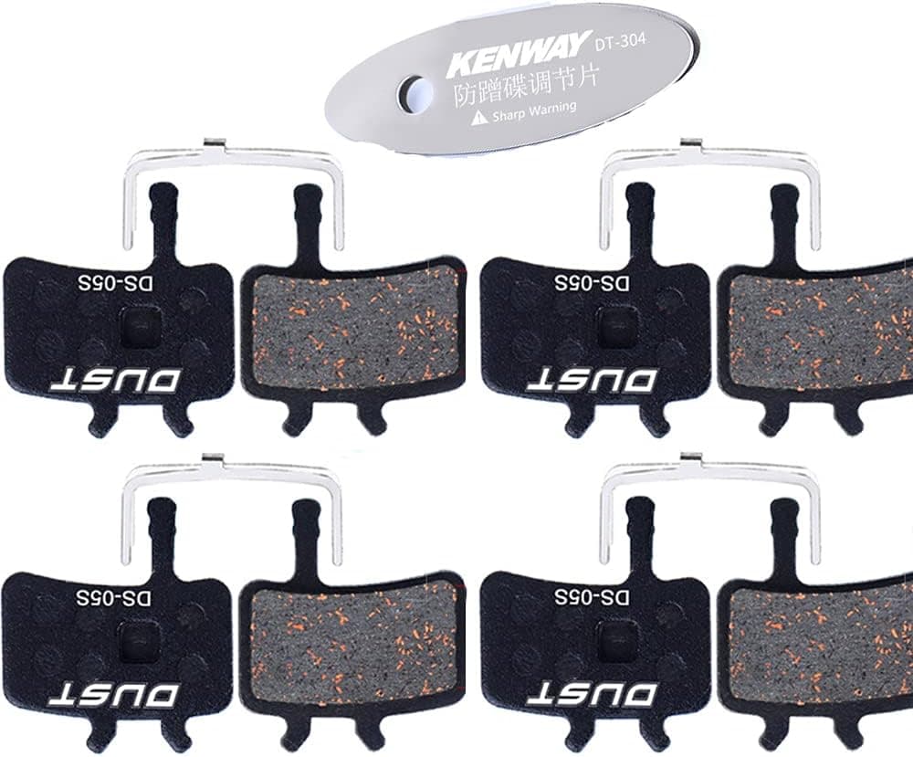 CYCEARTH 4 Pairs Bicycle Bike Disc Brake Pads for Avid BB7 Elixir Juicy 3 5 7 (Semi-Metallic/Sintered Metal)