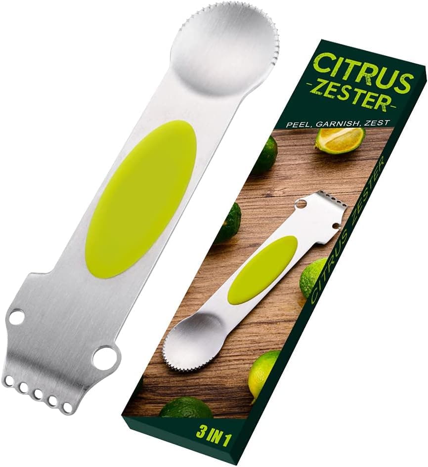 Lemon Zester Kitchen Peeler Handle & Sharp Mini-Size Tools for Vegetable Fruit