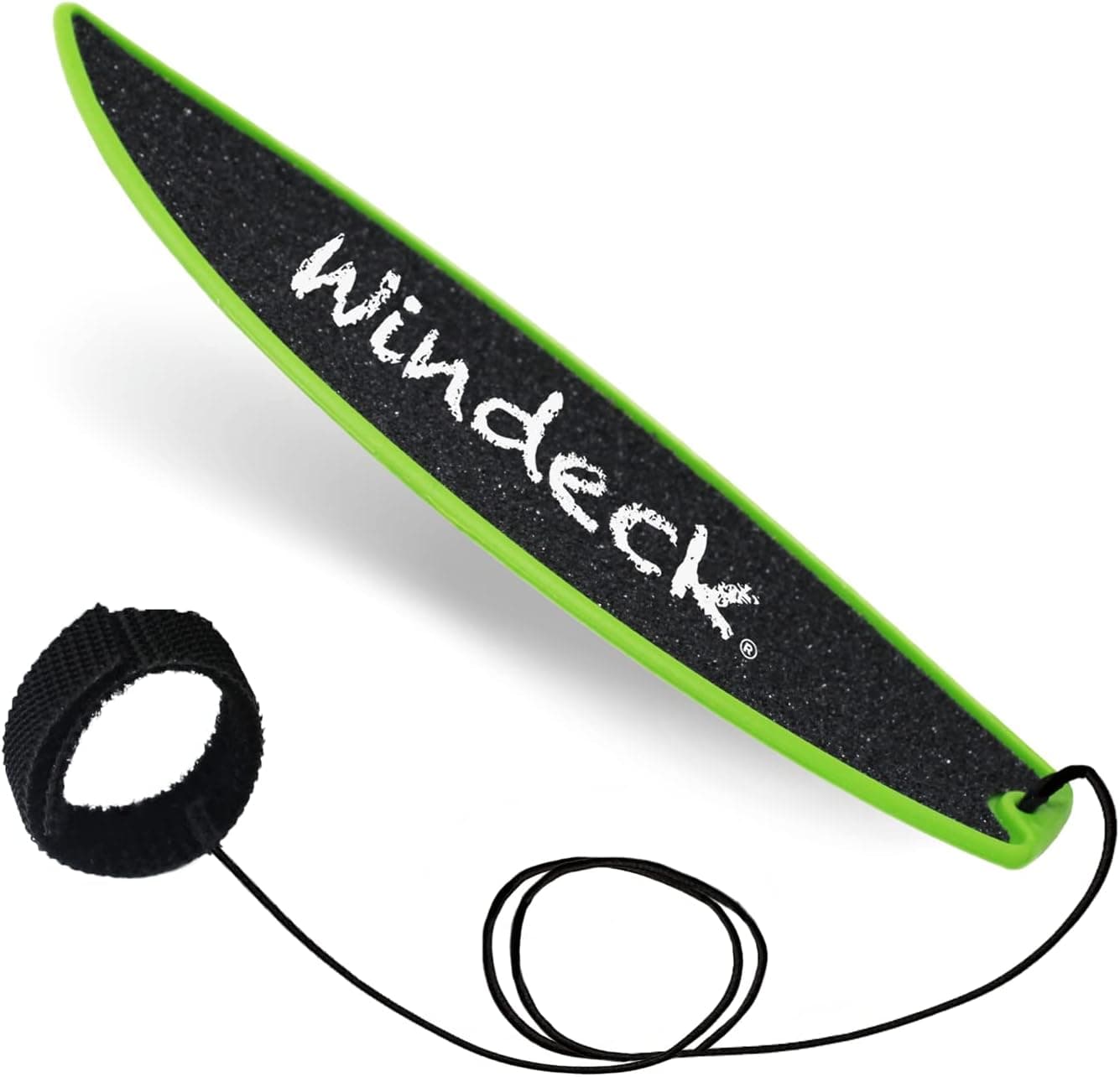 Windeck Finger Surfboard - Rad Fingerboard Toy - Surf The Wind - Mini Board for Kids and Surfers Looking to Hone Their Surfer Skills (Mean Green)