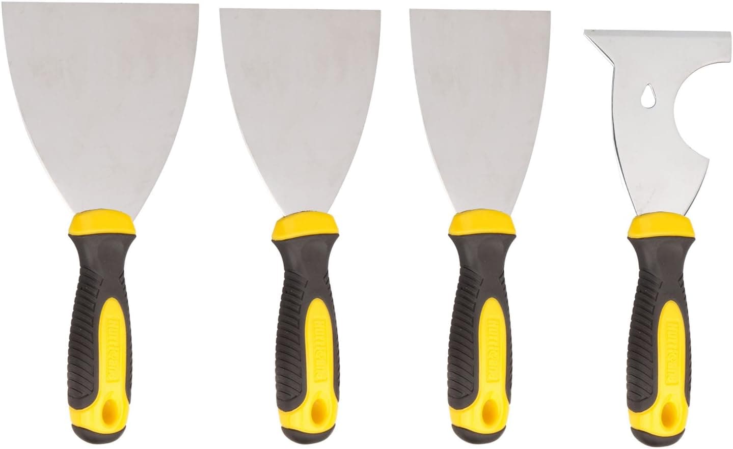 Sainty International 13-290 Hurricane Putty Knife Set with Tyre Grip Handle, 4-Piece