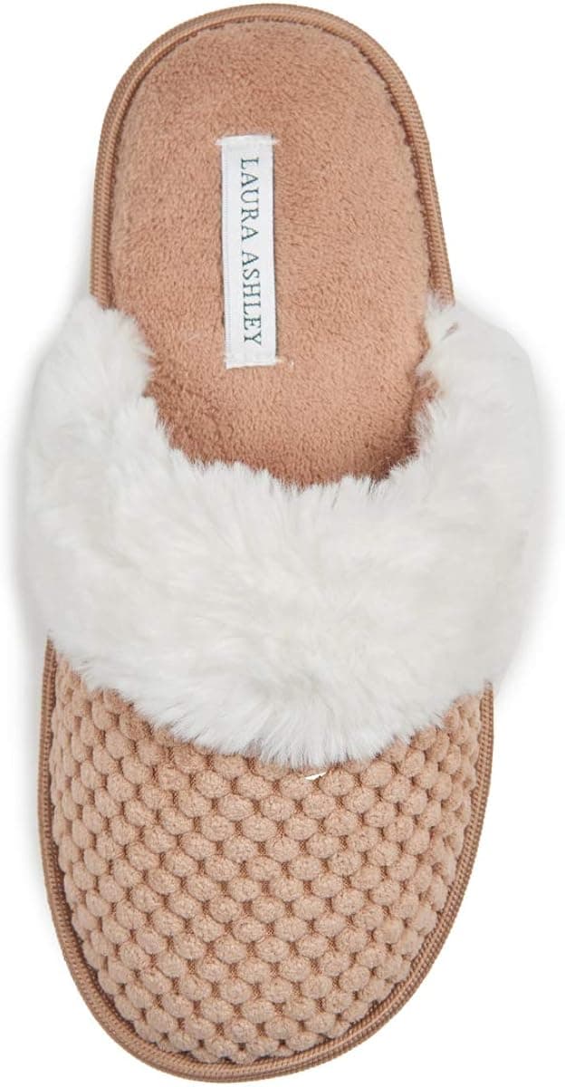Laura Ashley Ladies Spa Texture Scuff Slippers