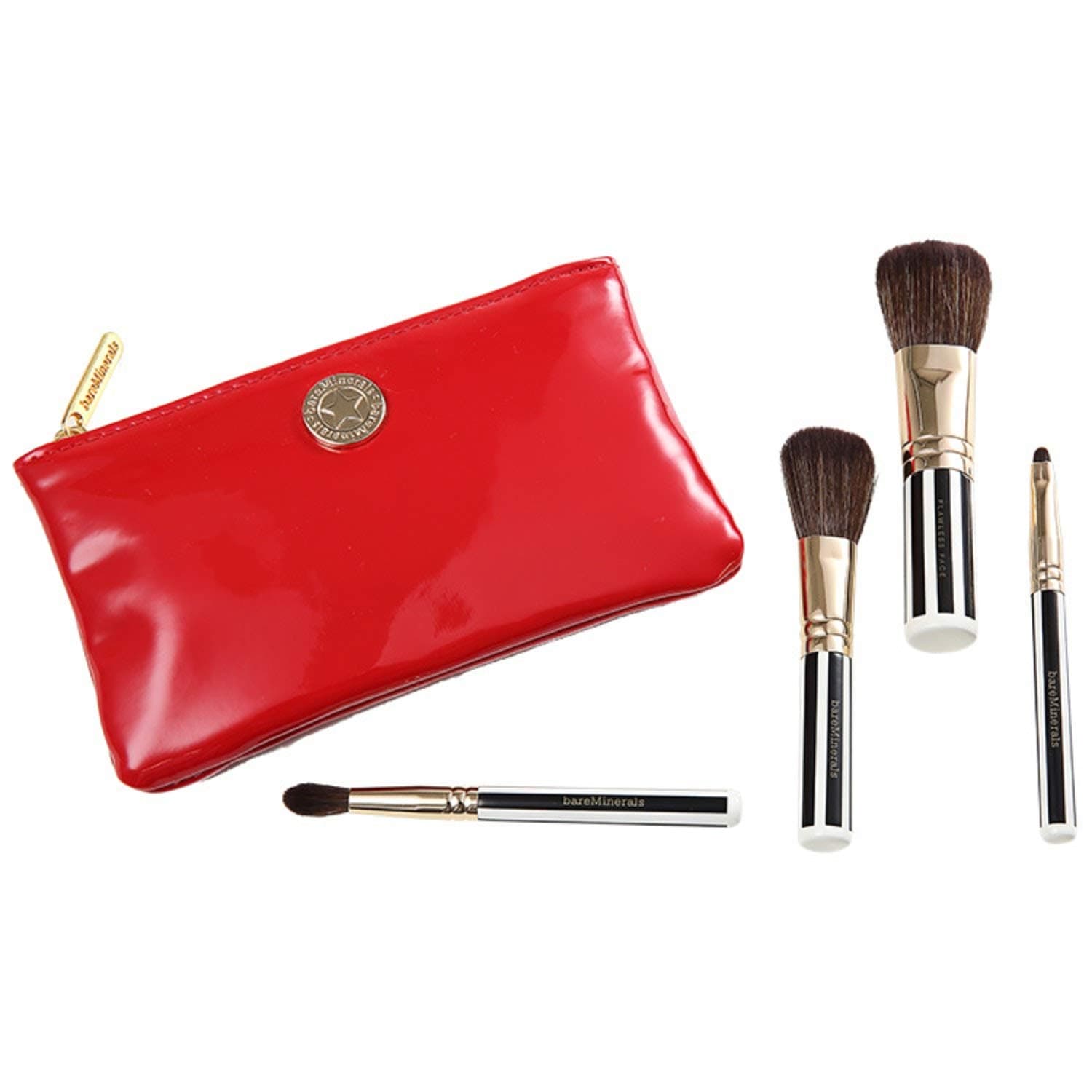 bareMinerals Mini Marvels 4pc Mini Brush Collection w/ Brush Case