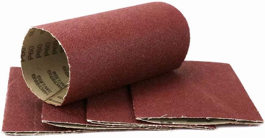 Sanding Belt Sleeve Fits 4" x 9" Expandable Rubber Drum for Woodworking Polishing 150 Grit 5Pcs