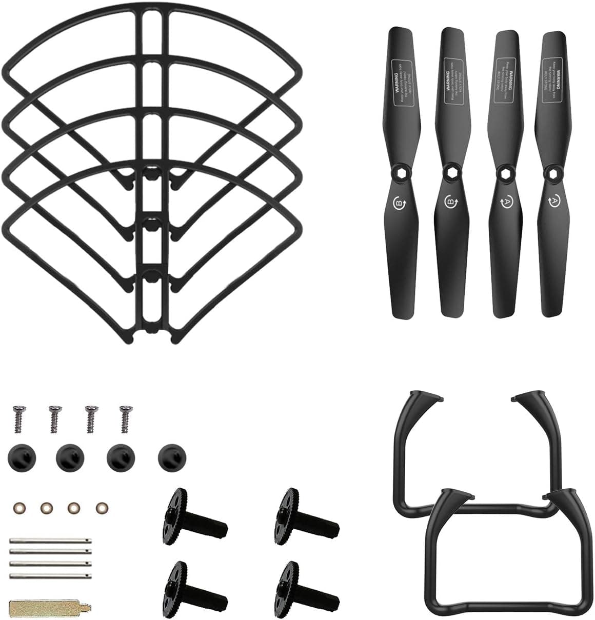 DEERC Spare Parts Kits (Propellers, Landing Gear, Propeller Guards) or HS120D RC Drone