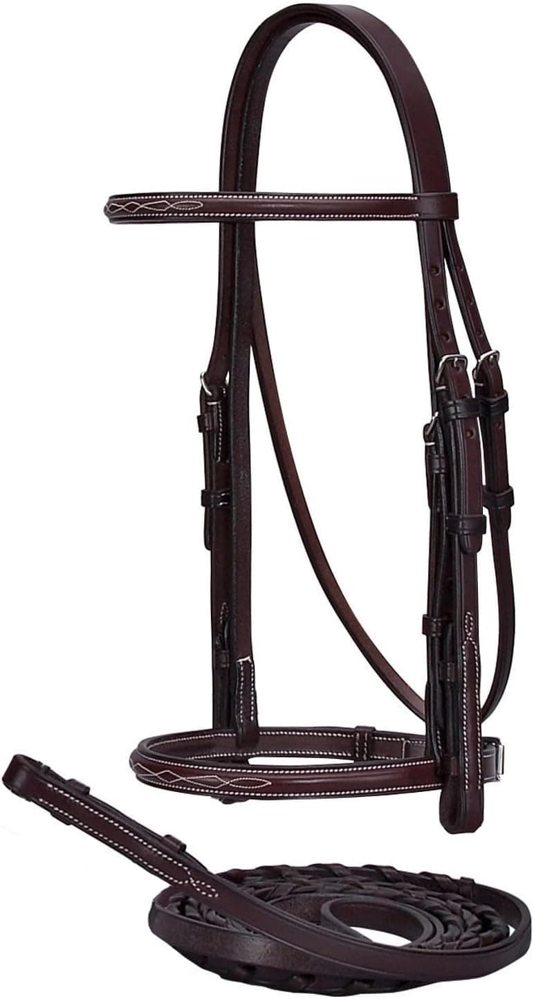 Dover Saddlery Suffolk Hunter Bridle, Brown