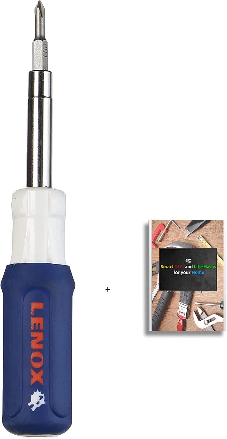 Good Choice LENOX Tools Screwdriver, 6-in-1 Multi-Tool (23931) + E-book, Blue