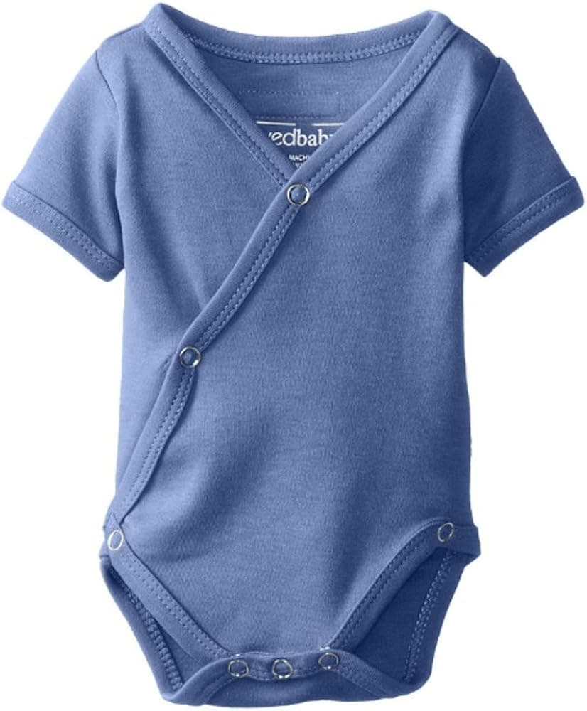 L'ovedbaby Unisex Baby Organic Short-Sleeve Kimono Bodysuit