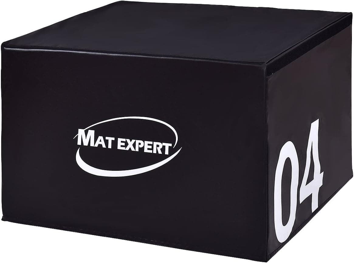 MAT EXPERT 3 in 1 Plyometric Box, Jumping Box with Foam for Jump Training and Conditioning