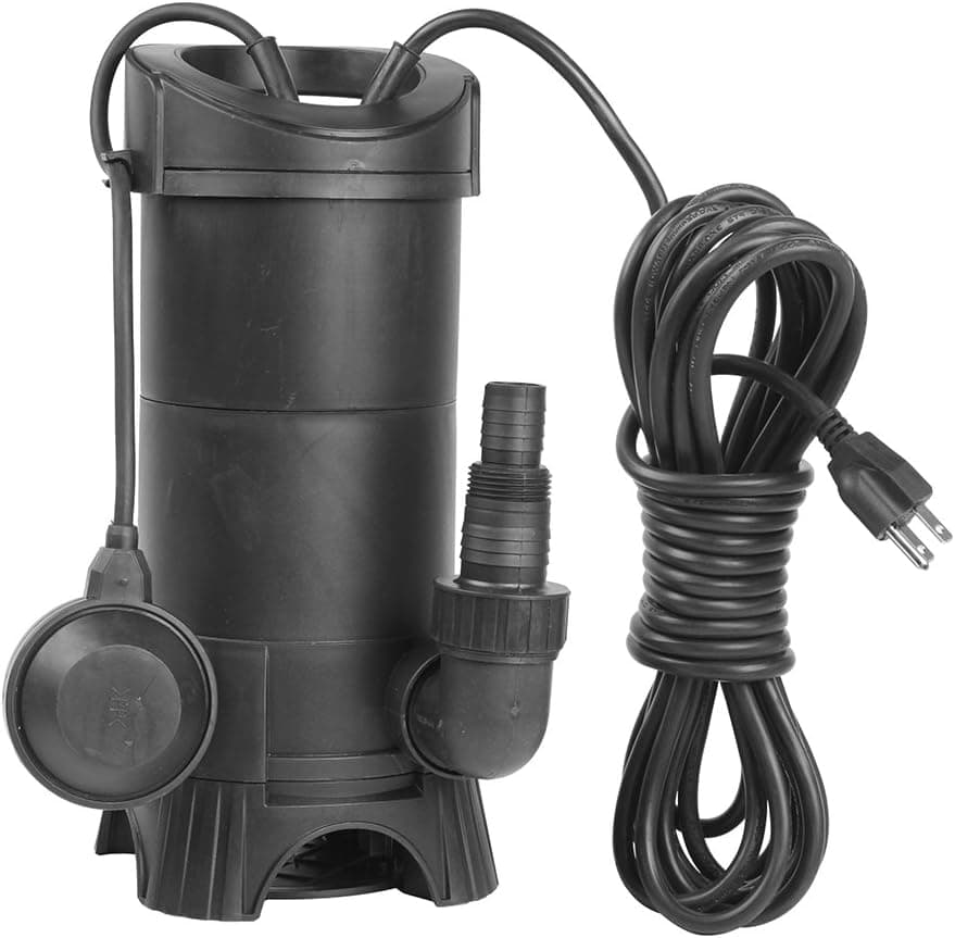 EXTRAUP 1HP 3435 GPH Submersible Sump Clean Dirty Water Transfer Heavy Duty Drain Pump Pool Pond Flood Pump