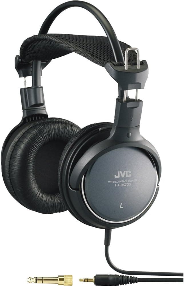 JVC HARX700 HIGH-Grade Full-Size Headphones, Black