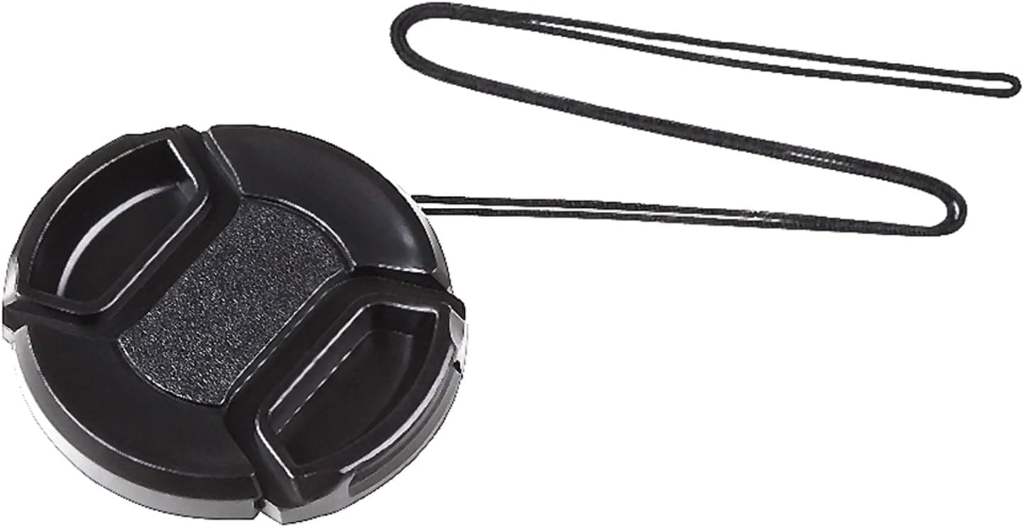 49mm Black Snap-On Lens Cap for Panasonic camcorder