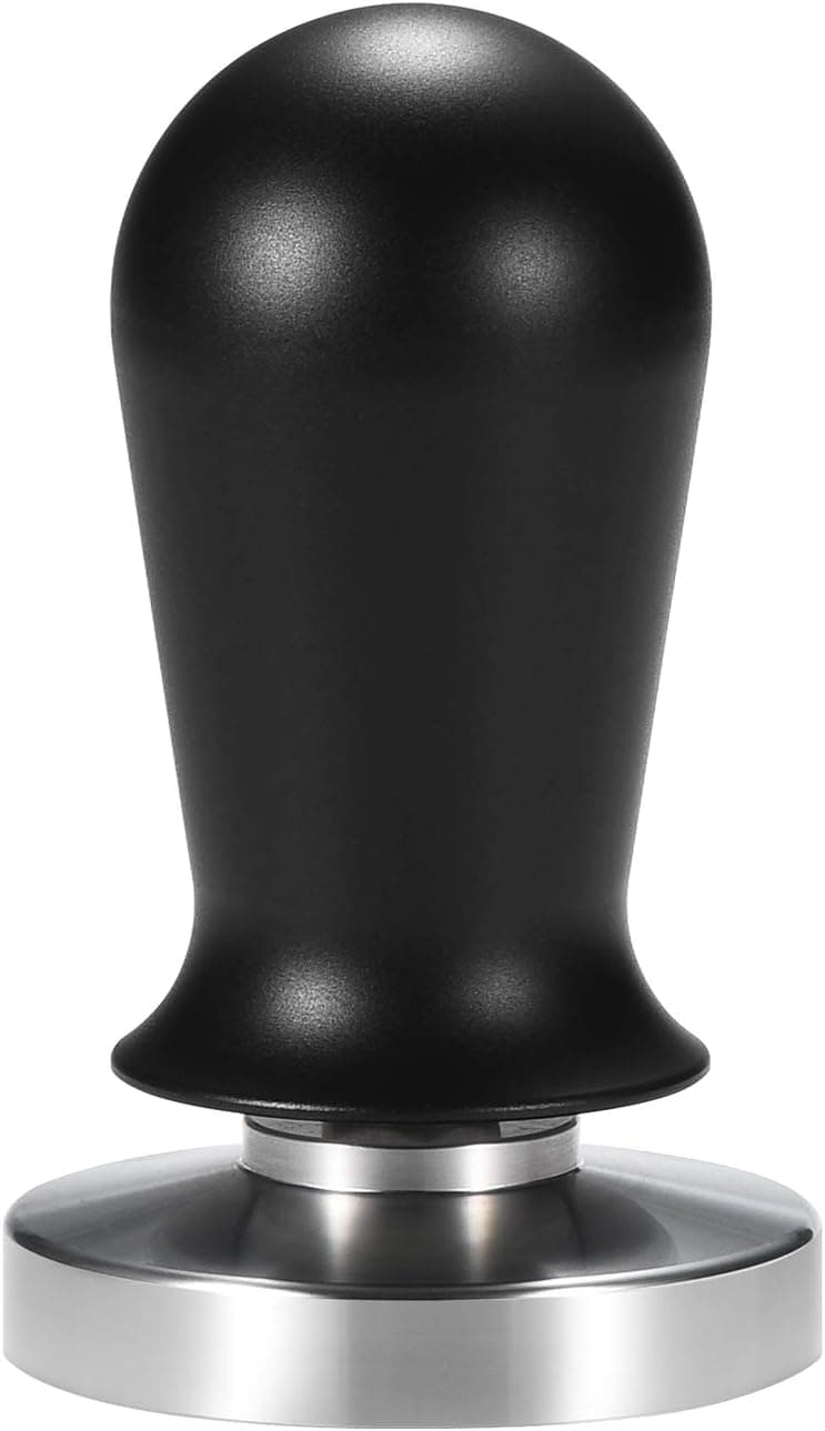 49mm Calibrated Pressure Espresso Tamper Tool, Barista Espresso Machine Tamper Flat Base, 30lbs Press, 304 Stainless Steel