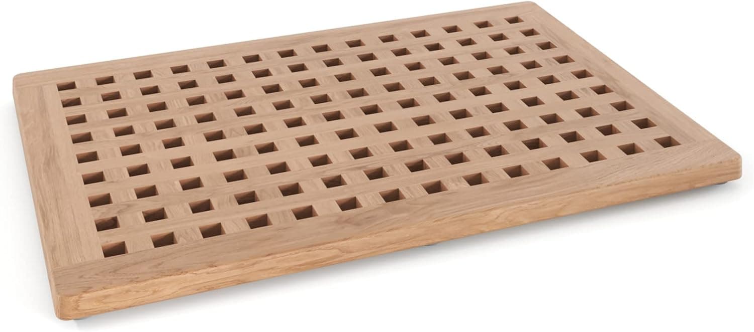 AquaTeak The Original Grate Teak Bath Shower Mat