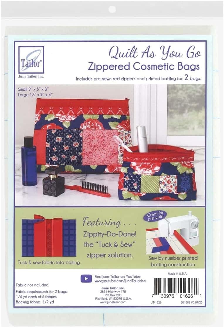 Zippity Do Done Cosmetic Bags (2) - Red Zip