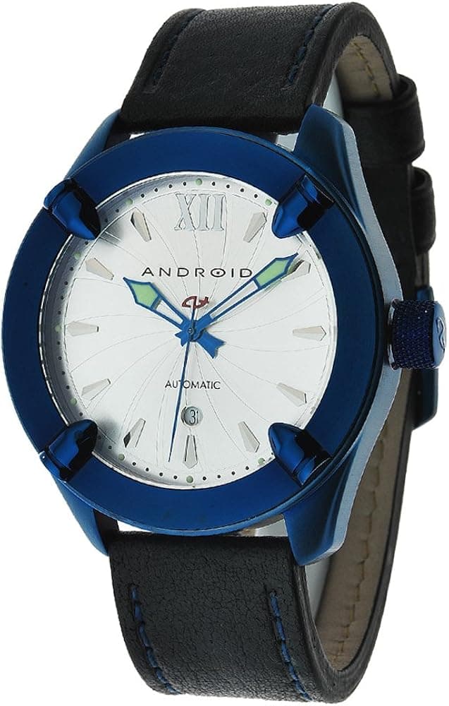 Android Men's AD483BBUS Revolver Automatic Ion-Plating Blue Bezel Watch