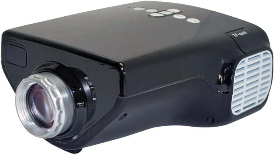 E03 MINI Home Theater LED LCD Projector 50 Lumens USB VGA Mini SD AV HDMI Maximum Compatible Resolution: 1920 1080 HD 1080P Contrast:200:1, Aspect Ratio:4:3(Original)/16:9 Compatible, Manual Focus