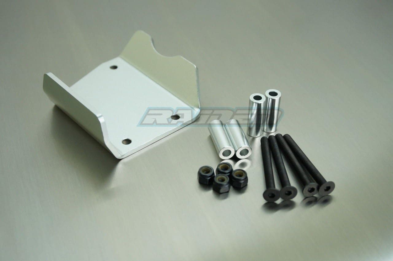 Aluminum Alloy Rear Axle Protect Skid Plate Tamiya CC01 Pajero Unimog Silver