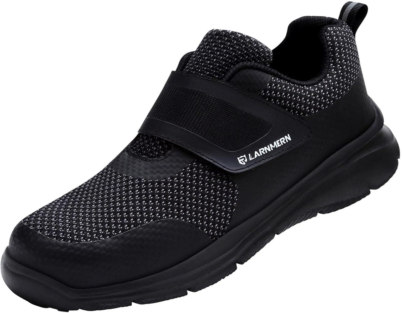 LARNMERN Steel Toe Shoes for Men Work Safety Sneakers Mens Working Tennis Lightweight Indestructible Industrial Construction Protective Footwear Casual Steel-Toed Athletic Shoe Safety-Toe