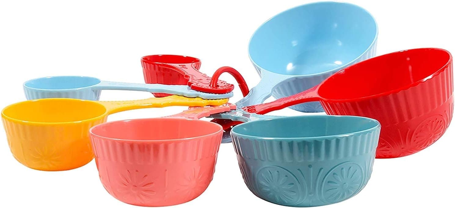 The Pioneer Woman Timeless Beauty 7-Piece Melamine Measuring Cup Set