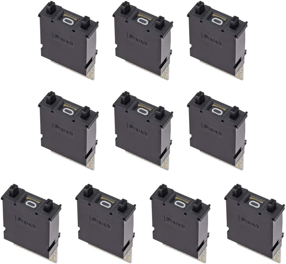 uxcell DIP Switch Thumb wheel Switch KM1 0-9 Digital Black 40 x 24 x 10 mm 10 Pcs