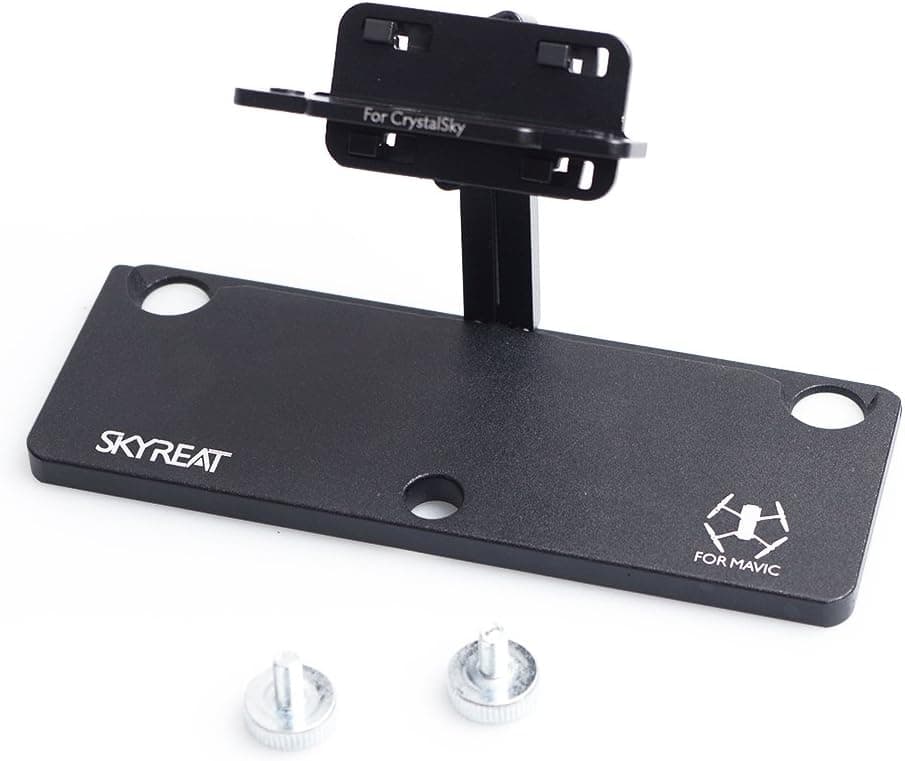 Skyreat Aluminum-Alloy Foldable Extender Tablet Mount Holder for DJI CrystalSky Work with Mavic 2 Pro/Zoom/Mavic Air,Spark Remote Controller