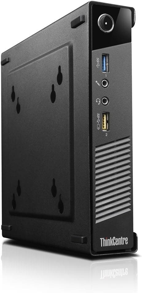 Lenovo ThinkCentre M73 10AY008CUS Tiny Desktop (Intel i5-4590T Quad-Core, 4GB, 500GB, Windows 7 Professional), Black