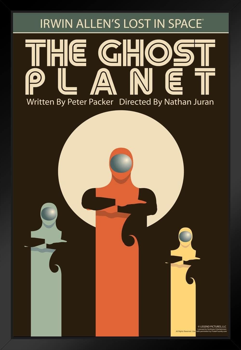 Lost in Space The Ghost Planet by Juan Ortiz Art Print Black Wood Framed Poster 14x20