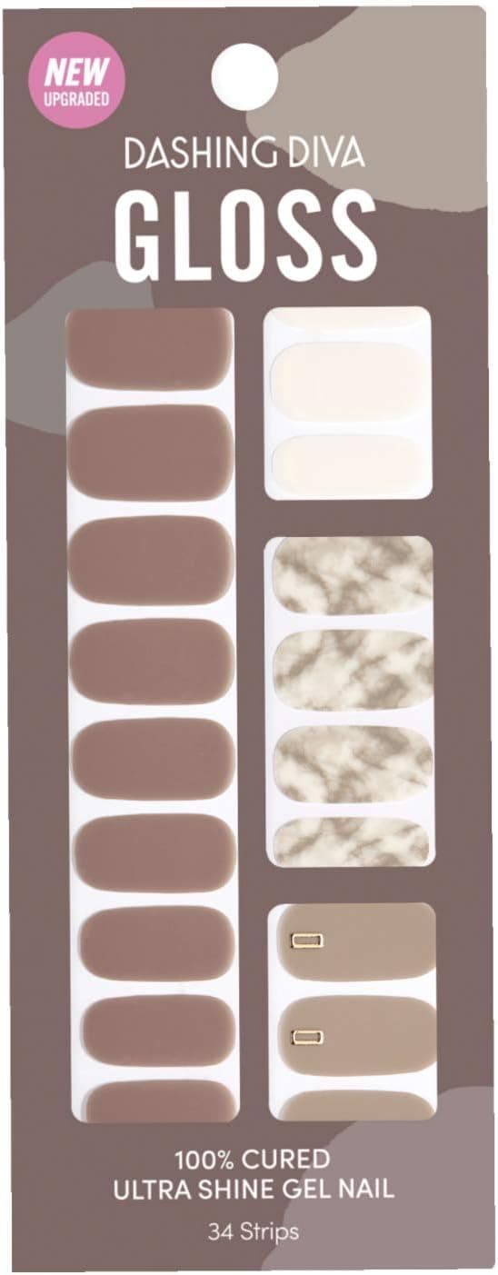 Dashing Diva Gel Nail Strips, Gloss strips (GVP224) Asian style