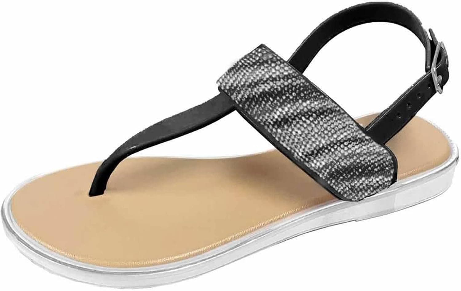 Shoes 18 Womens Strappy Roman Gladiator Sandals Flats Thongs Shoes