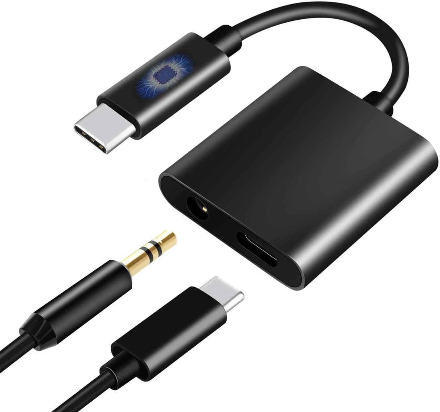 USB C/Type C to 3.5mm Aux Audio Headphone Charger and Music Jack Adapter Pixel 2/2XL/3/3XL Esential and so on Type c Products