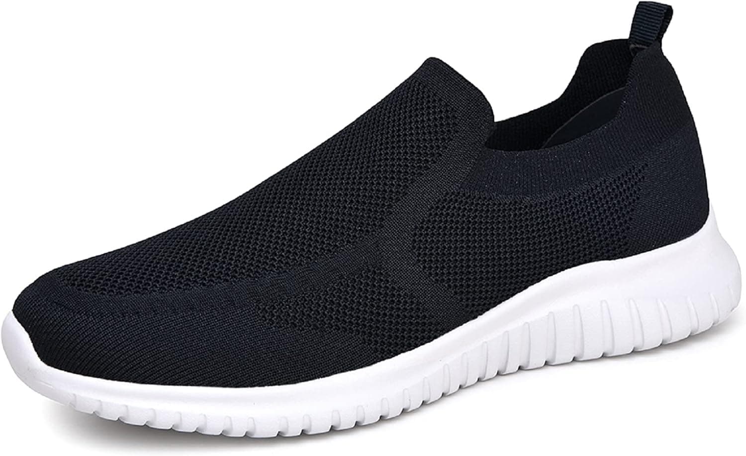 konhill Men's Breathable Walking Shoes - Tennis Casual Slip on Athletic Sneakers