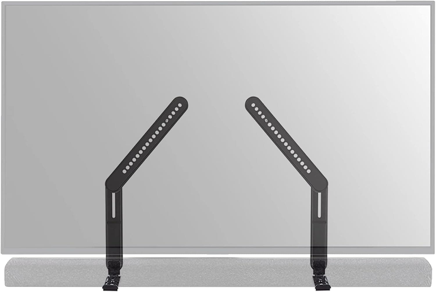 Sanus Universal Soundbar TV Mount Kit for Mounting Soundbars Under TV - Fits Most Sound Bars Up to 15 Lbs - Easy Install & Full Motion Capability - SOA-SBM2
