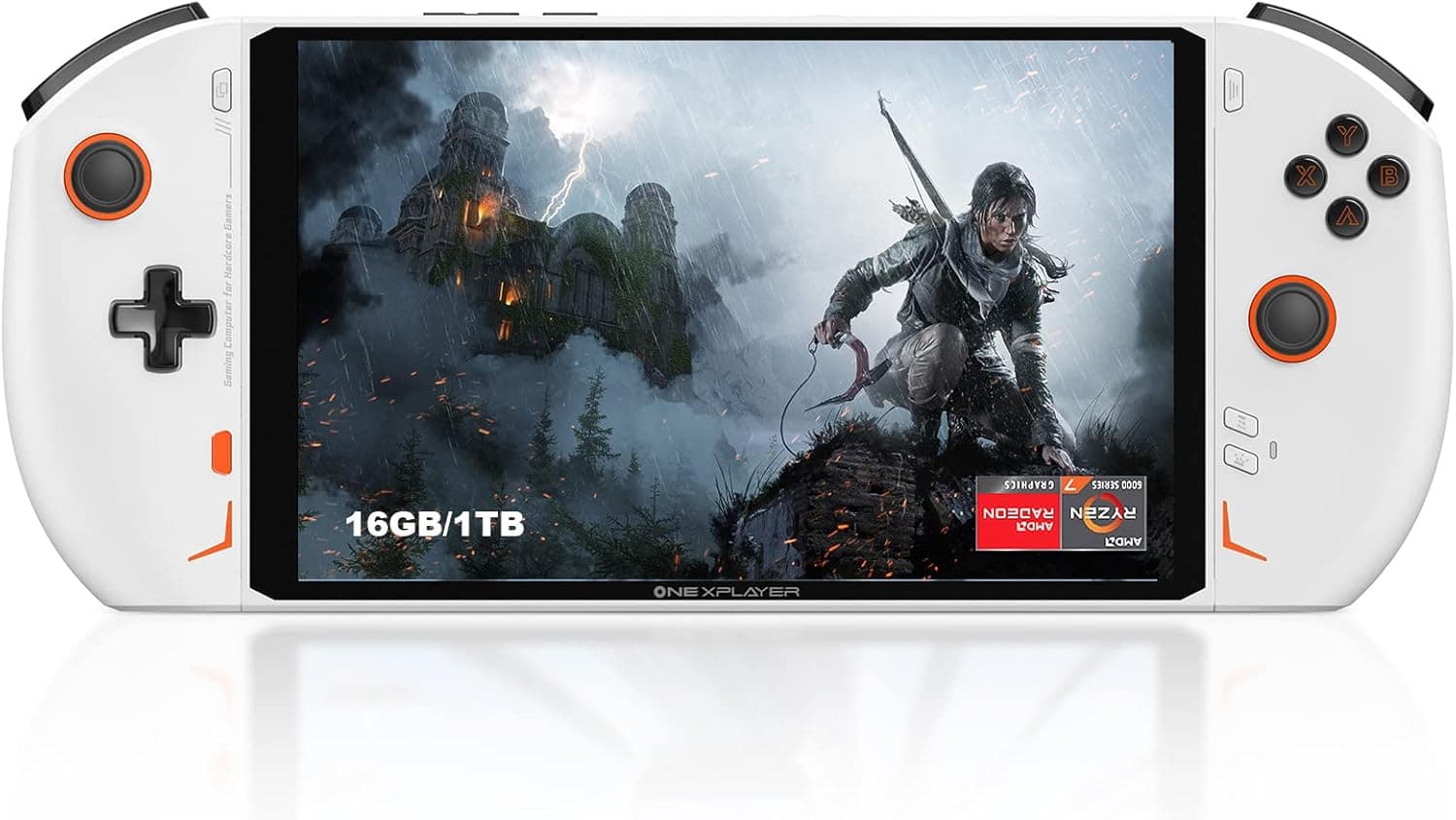 QUJUSO ONEXPLAYER 2 Handheld Game Console Portable 8.4" PC Mini Laptop UMPC Tetachable Handle 2560 * 1600 Display Screen Win 11 AMD Ryzen 7 6800U 16GB LPDDR4 RAM/1TB NVMe M.2 SSD (White)