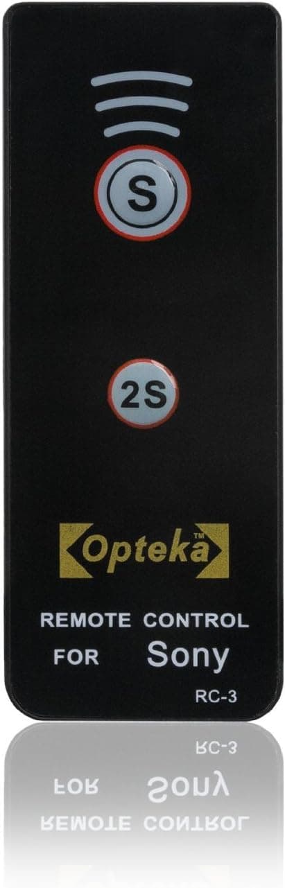 Opteka RC-3 Wireless Remote Control for Sony Alpha A33, A55, A57, A65, A77, A99, NEX-5, NEX-6, NEX-7, A230, A330, A380, A390, A450, A500, A550, A560, A580, A700, A850, A900 (RMT-DSLR1 Replacement)