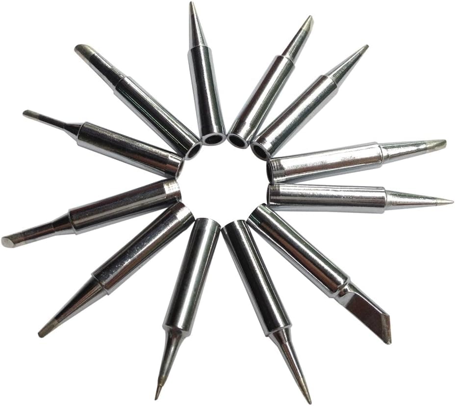 Baitaihem 12pcs Solder Soldering Iron Tip for Hakko Station 900M 933 907 936 937 969