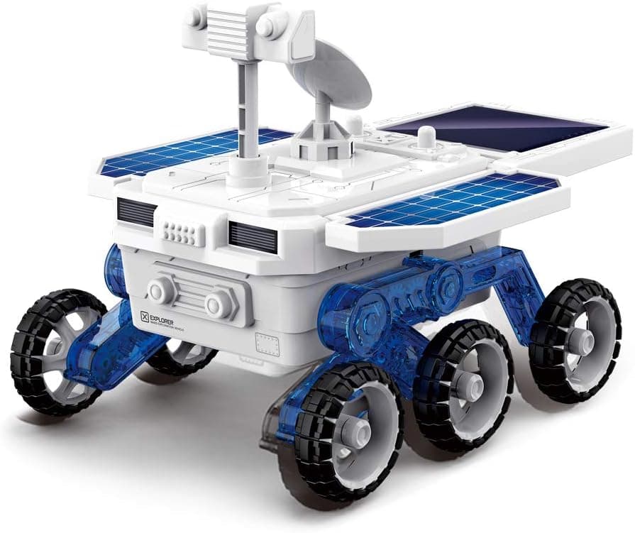 URMARVELOUS STEM Educational Toys Mars Rover Building Kit for Kids Ages 8-12+ ,DIY Solar Powered STEM Science Kit for Boys Girls Gifts Indoor Outdoor Play
