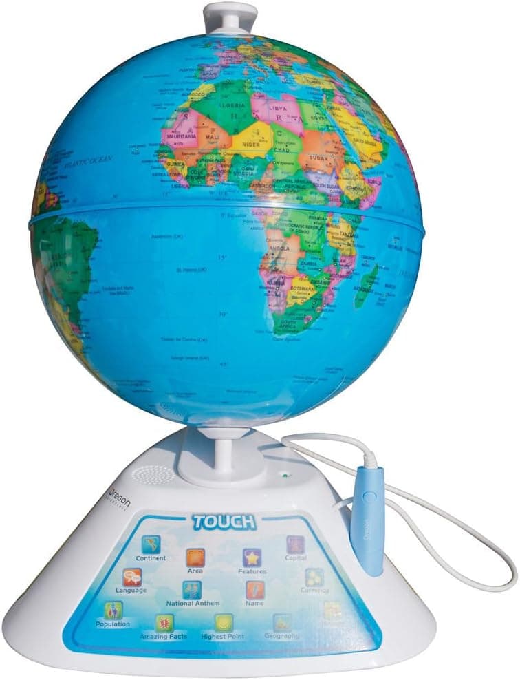Restonc Oregon Scientific SmartGlobe Discovery Education Learning Geography Globe SG268 (Ship from US)