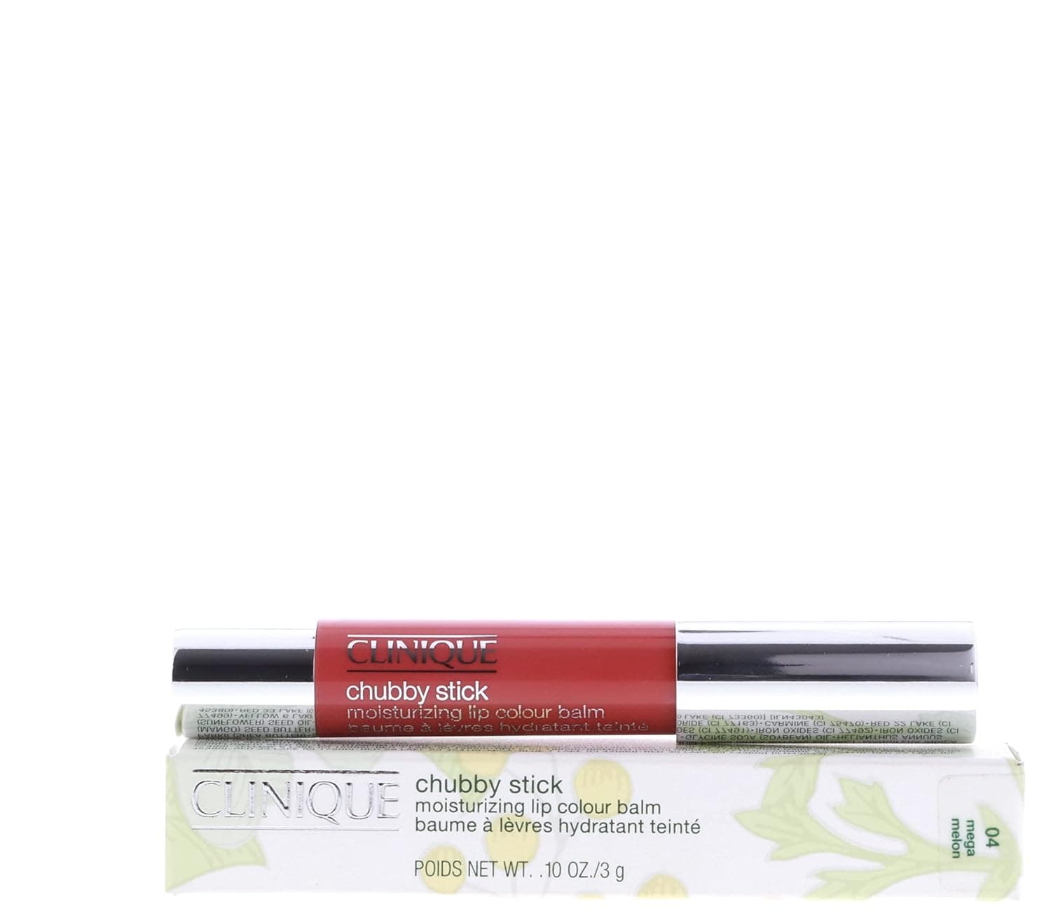 2 X Clinique Chubby Stick Moisturizing Lip Color Balm 04 Mega Melon