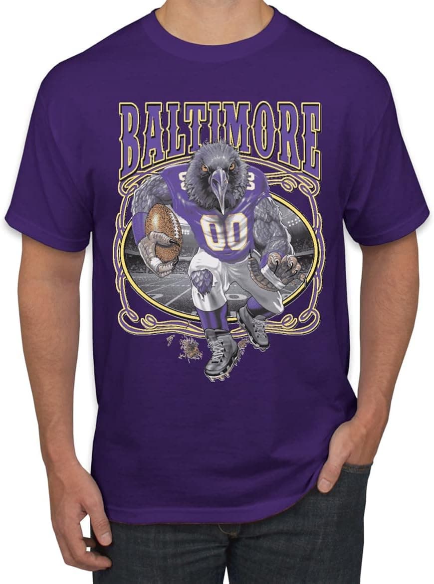 Wild Bobby Baltimore Fan | BAL Fantasy Football Sports Men's Graphic T-Shirt